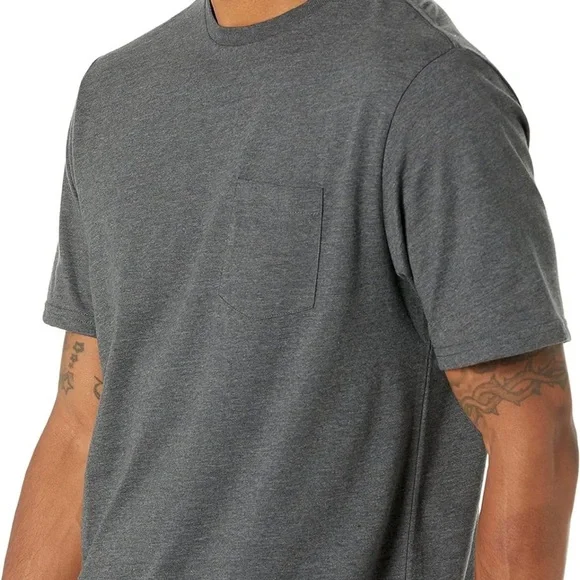 NWT Amazon Essentials Men's Regular-Fit Short-Sleeve Crewneck Pocket T-Shirt, - Picture 3 of 5